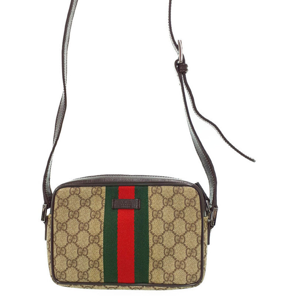 Gucci Sherry Line GG Crossbody Bag Brown